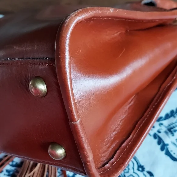 Patricia Nash Leather Small Satchel, Vintage - Picture 8 of 16